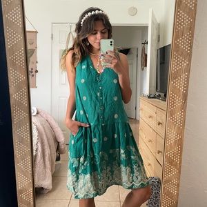 Anthropologie Embroidered Maeve Dress